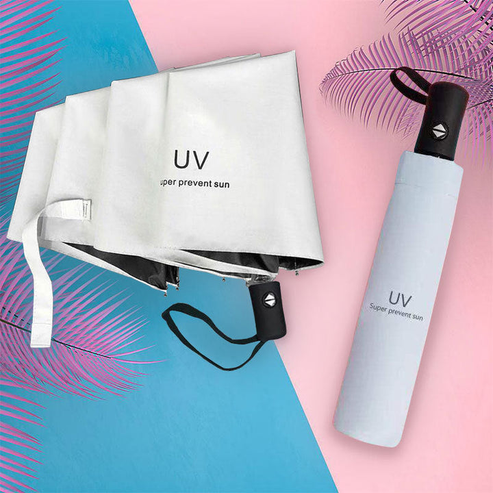 Women compact folding umbrella with Kalsten handle