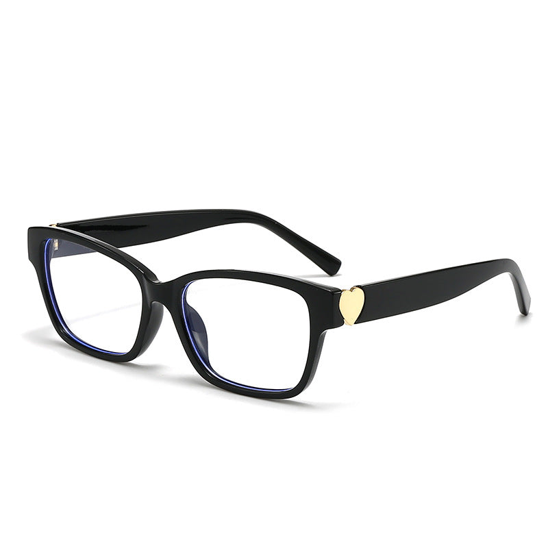 Women's fashionable square sunglasses with heart accents Kalsten