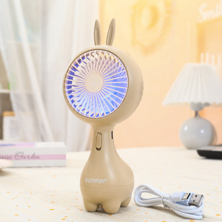 Ladies portable mini hand fan with flexible mounting mechanism Kalsten