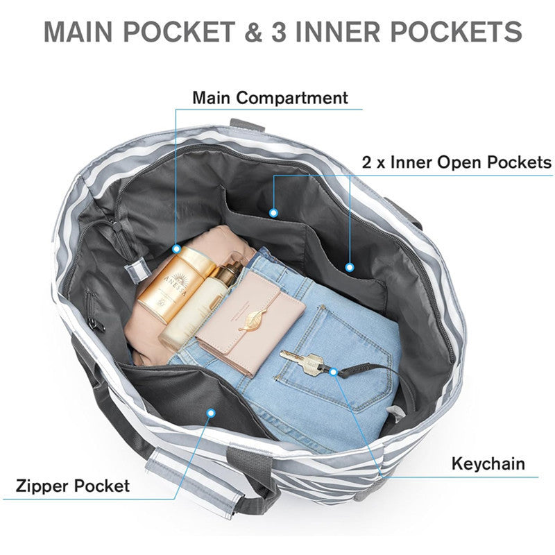 Beach bag with multifunctional compartments Kalsten