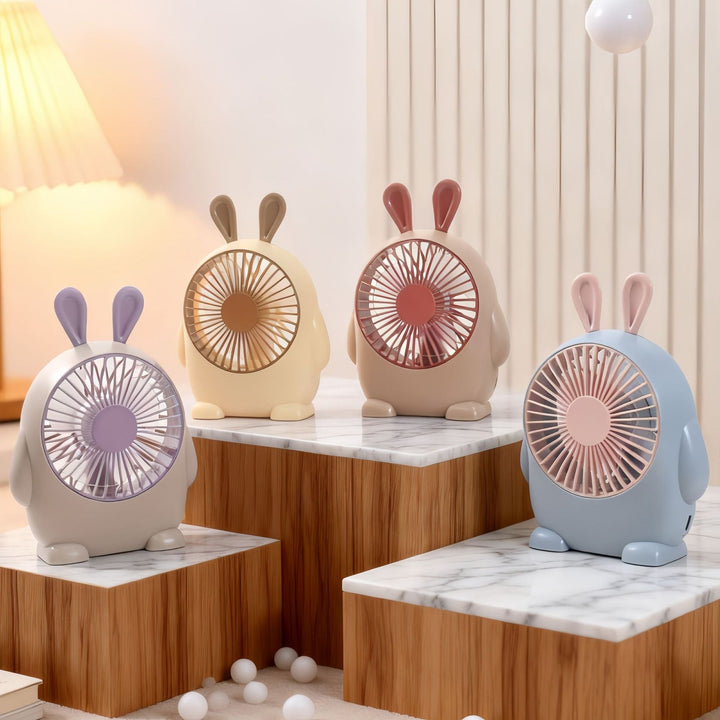 Ladies Portable Mini Hand Fan with Playful Animal Design Kalsten