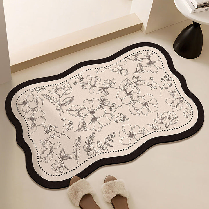 Floral-Printed Bath Runner Kalsten