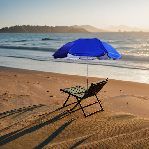 Women's Adjustable Beach Sunshade Umbrella with Ground Anchor Kalsten