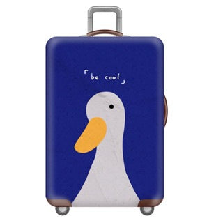 Unisex hard shell trolley with cute duck design, lightweight cabin-friendly luggage with telescopic handle and interior organization Kalsten