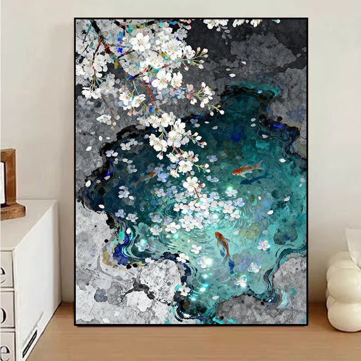 Floral Water Reflection Canvas Art Kalsten