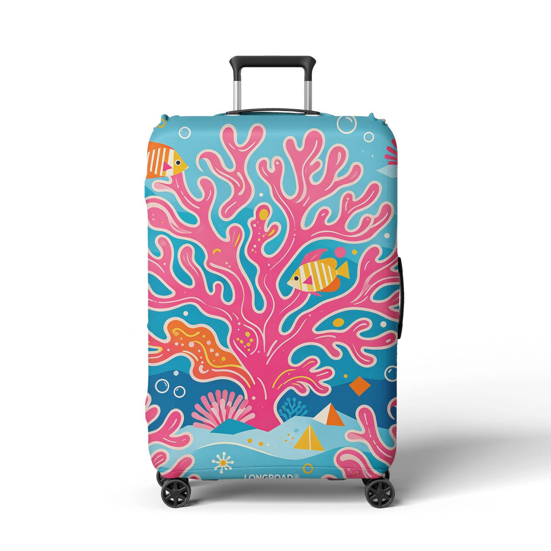 Women's suitcase sock with colorful coral design Kalsten