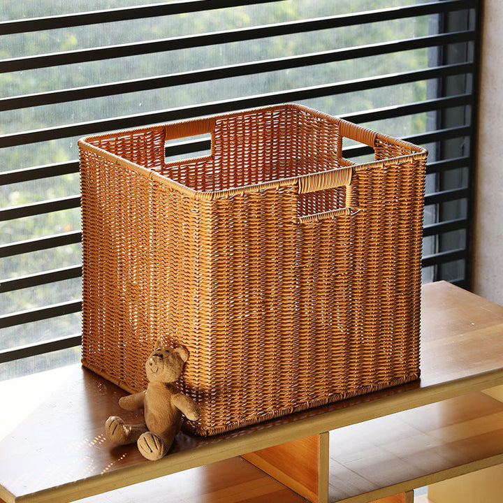 Unisex Spacious Storage Basket made of Woven Natural Material Kalsten