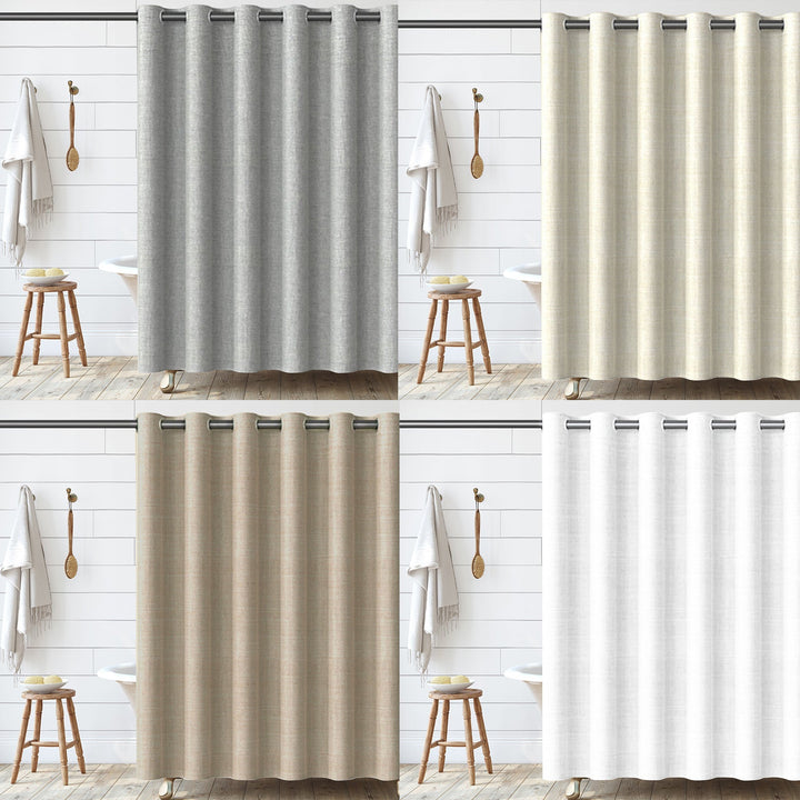 Textured Fabric Shower Curtain Kalsten 1784802088