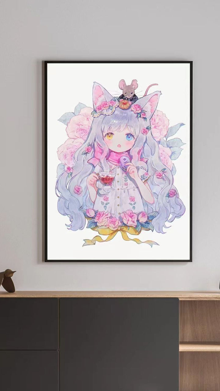 Illustrated Fantasy Character Canvas Art Print Kalsten