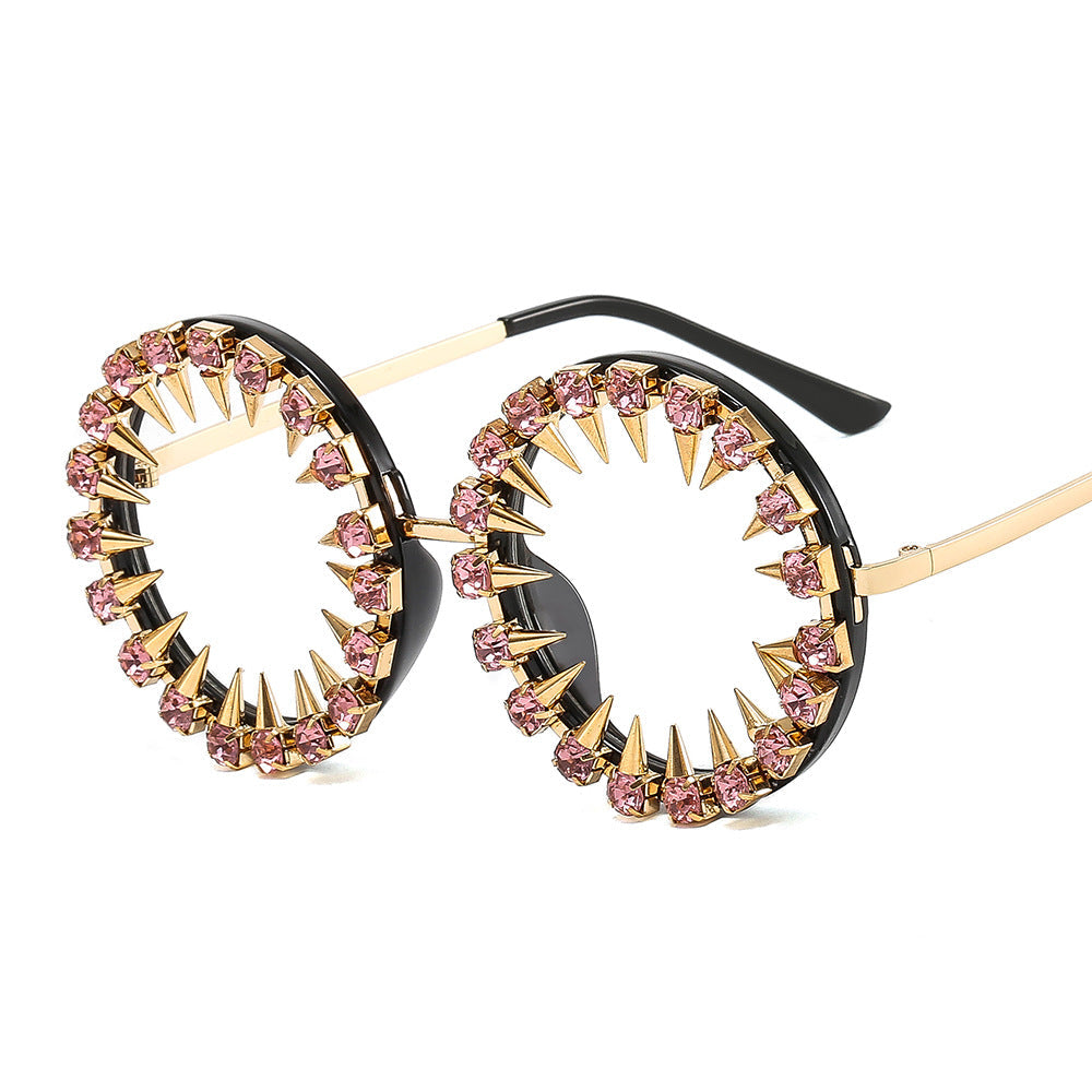 Women’s creative and eye-catching sunglasses with spikes and rhinestone details Kalsten