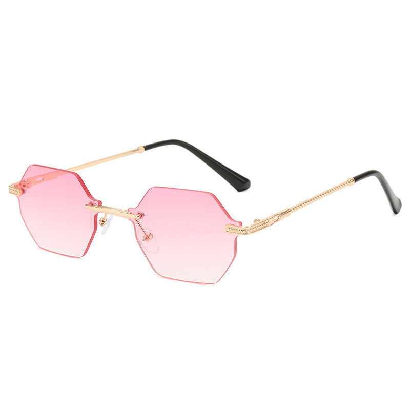 Women's hexagonal designer sunglasses with high-quality metal frame Kalsten