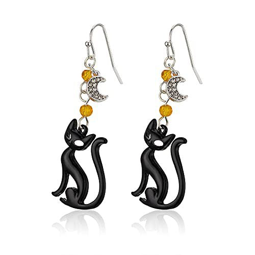 Playful Cat Dangle Earrings Kalsten