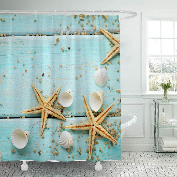 Coastal-themed Shower Curtain Kalsten