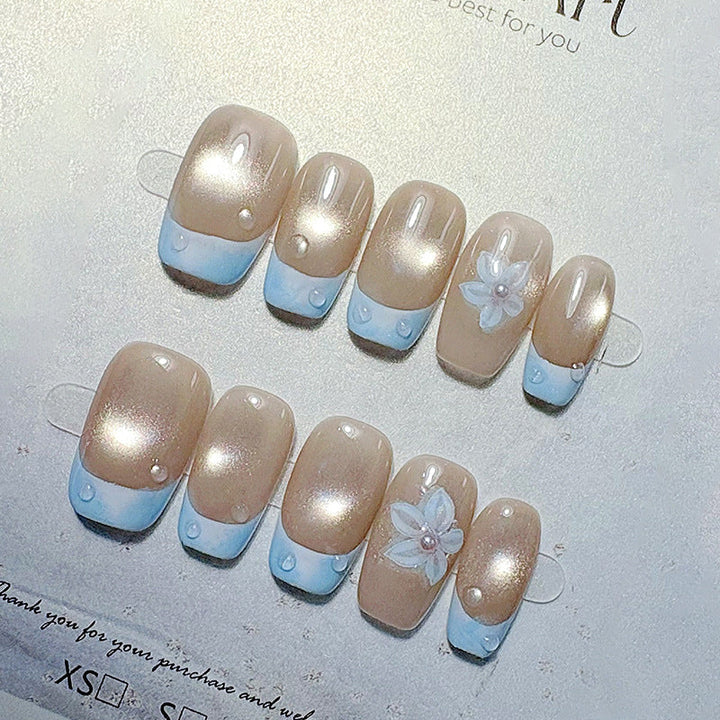 Premium French Tip Press-On Nails Kalsten