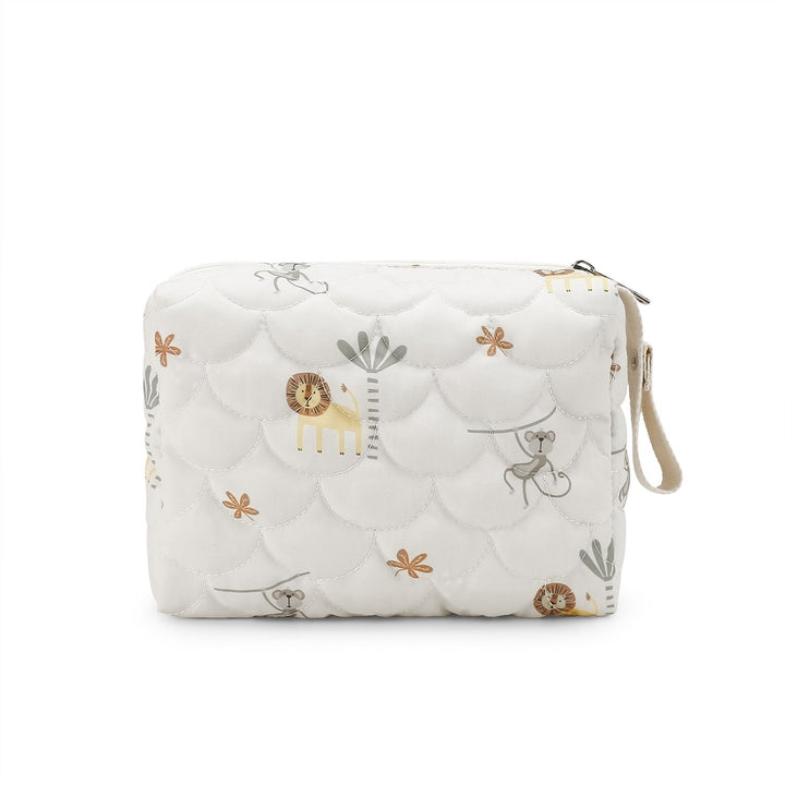 Stylish cosmetic bag with trendy plant motifs Kalsten
