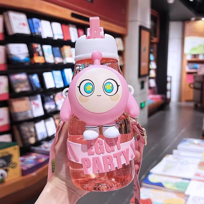 Women’s water bottle with interactive design and stylish character element Kalsten