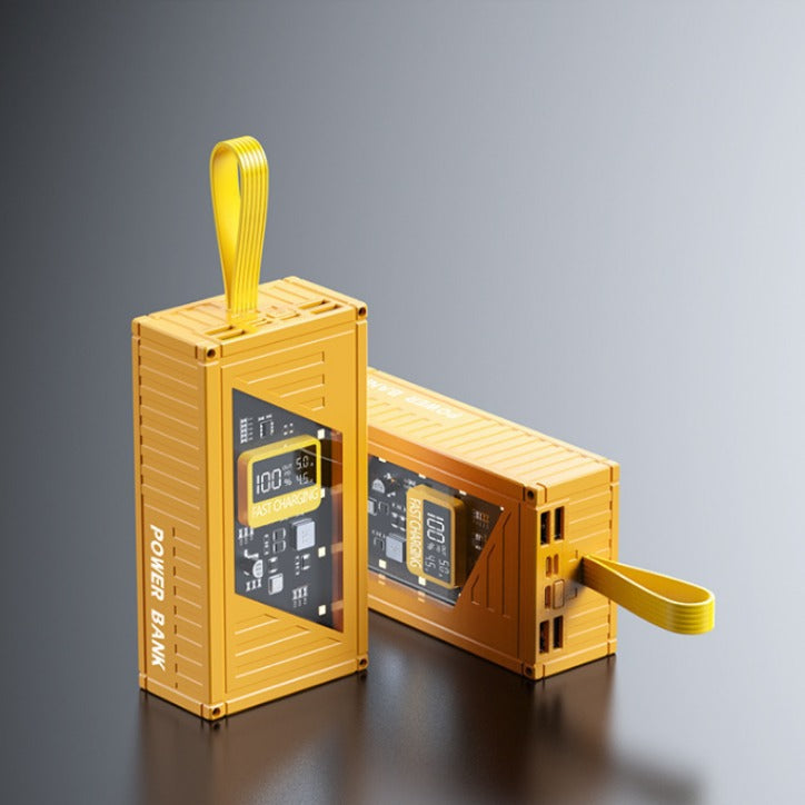 Portable power bank with integrated digital charging status display and fast charging function Kalsten