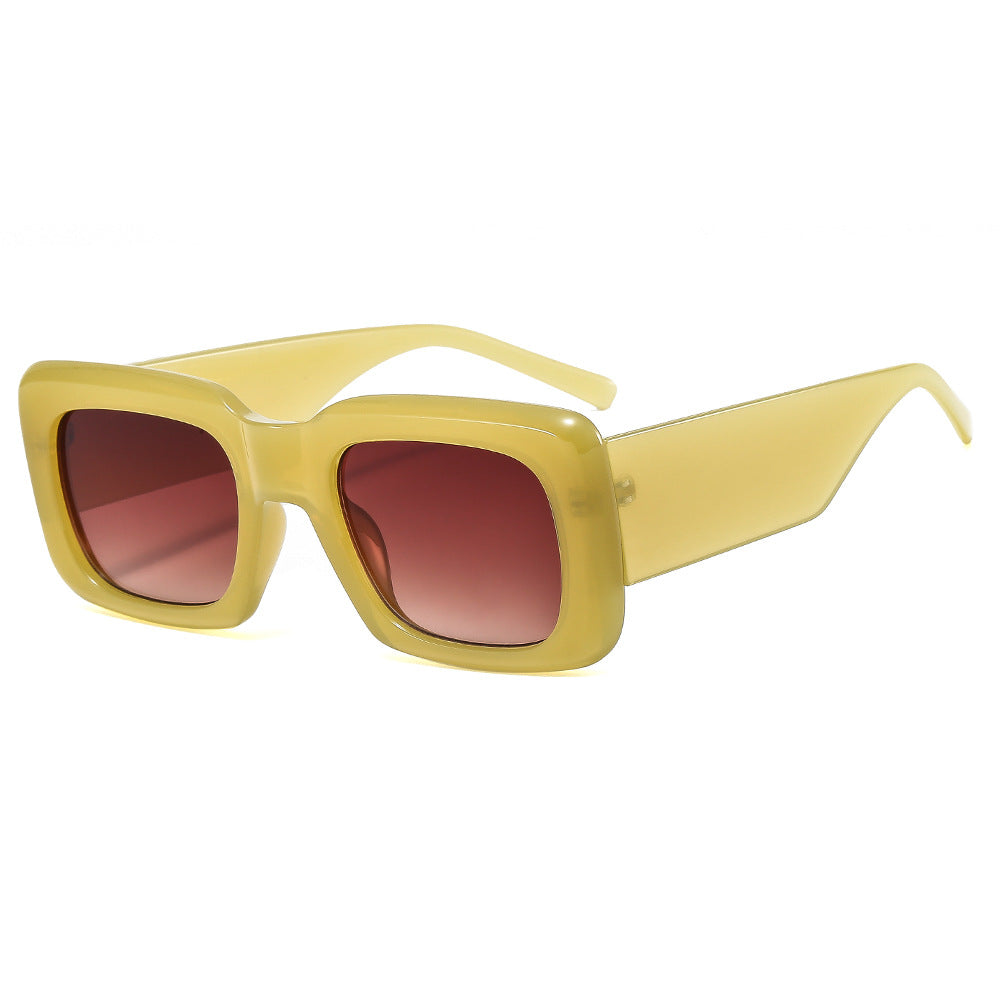 Women oversized sunglasses with square frame and transparent design Kalsten