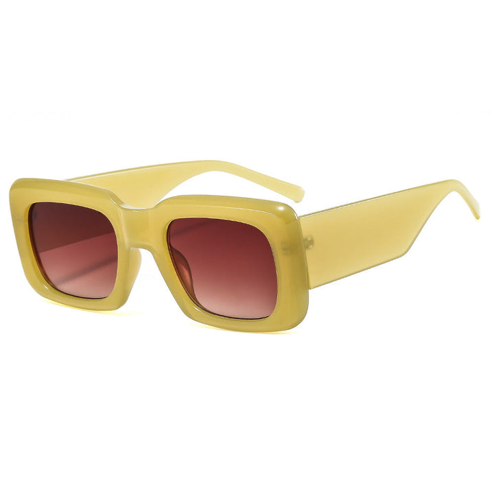 Women oversized sunglasses with square frame and transparent design Kalsten