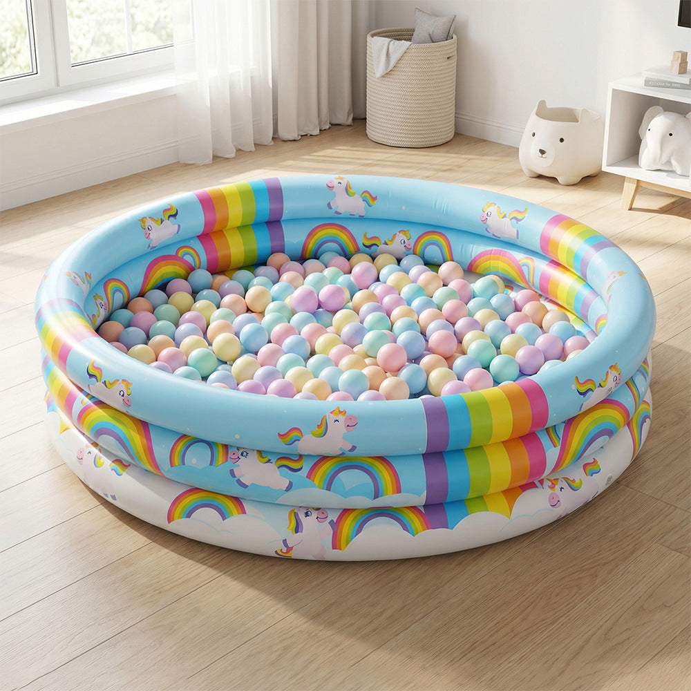 Unisex Inflatable Kids' Swimming Pool with Unicorn Design Kalsten
