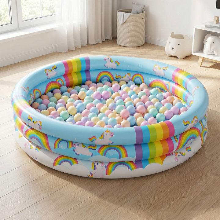 Unisex Inflatable Kids' Swimming Pool with Unicorn Design Kalsten