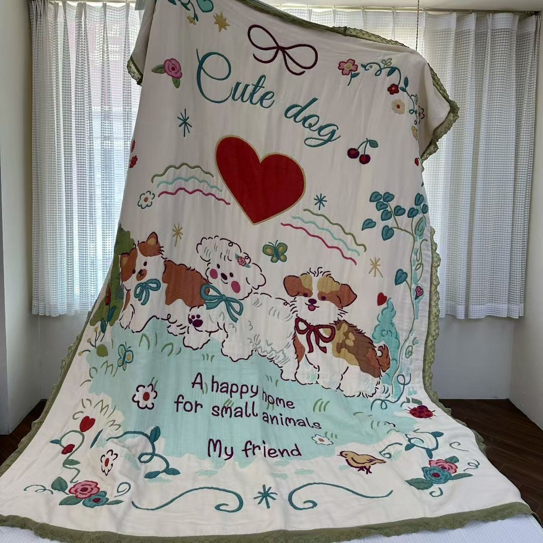 Women's bedspread with cute animal and fairy tale motif Kalsten