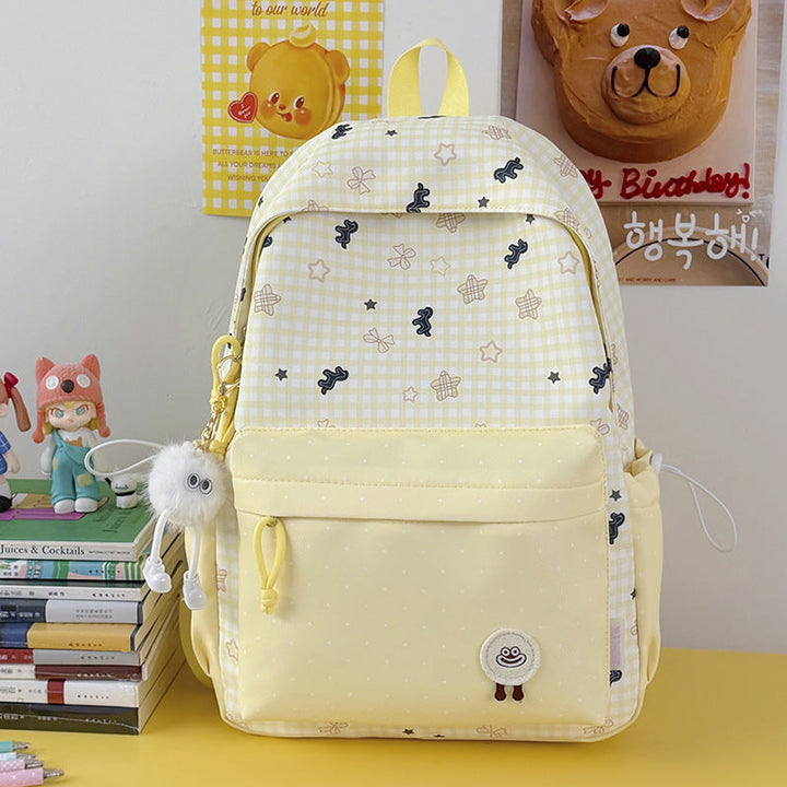 Girls' Cute Cartoon-Themed School Backpack
