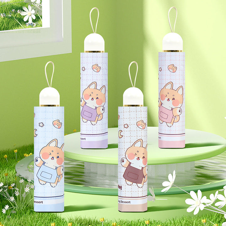 Women's Funny Foldable Umbrella with Cute Animal Design Kalsten