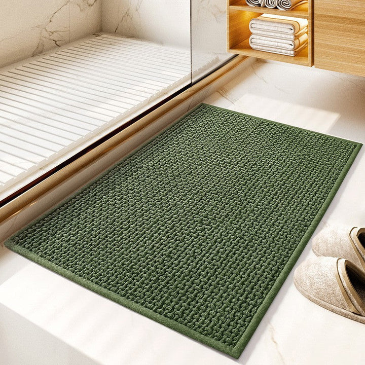 Plush Textured Bath Mat Kalsten