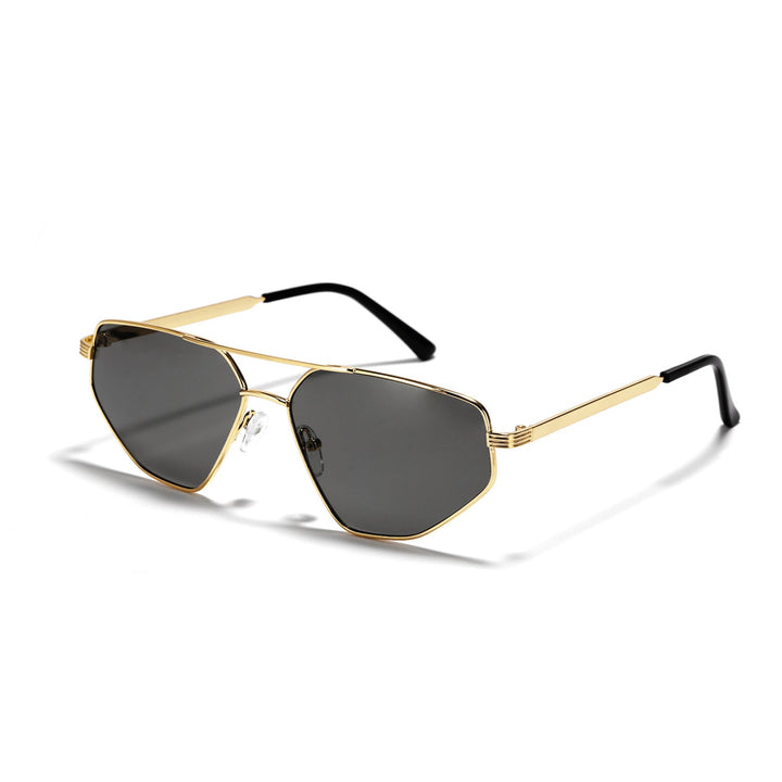 Ladies geometric sunglasses with elegant metal frame Kalsten