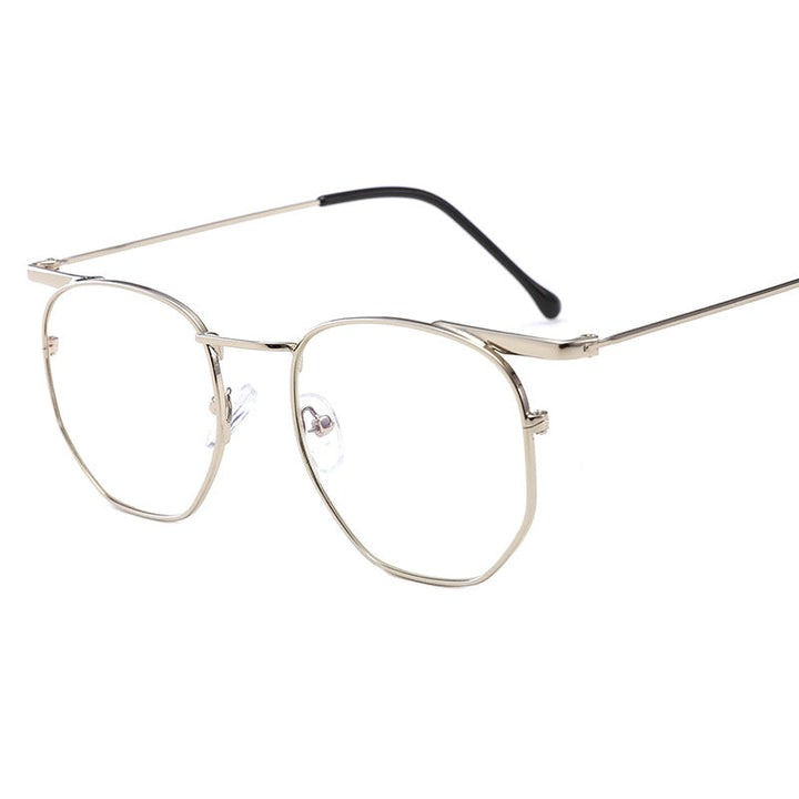 Women's fashionable rectangular glasses with elegant metal frame Kalsten