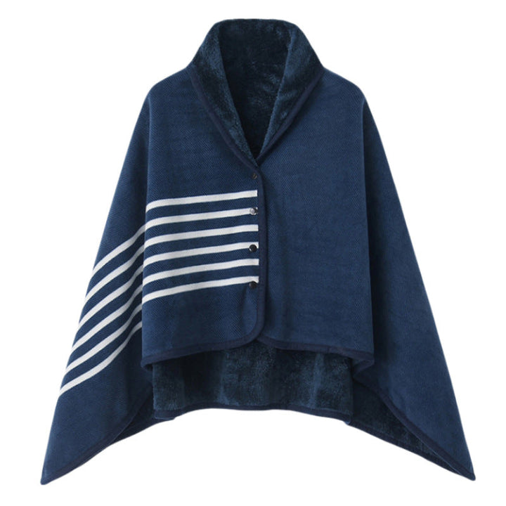 Women’s stylish hooded blanket with checkered pattern Kalsten