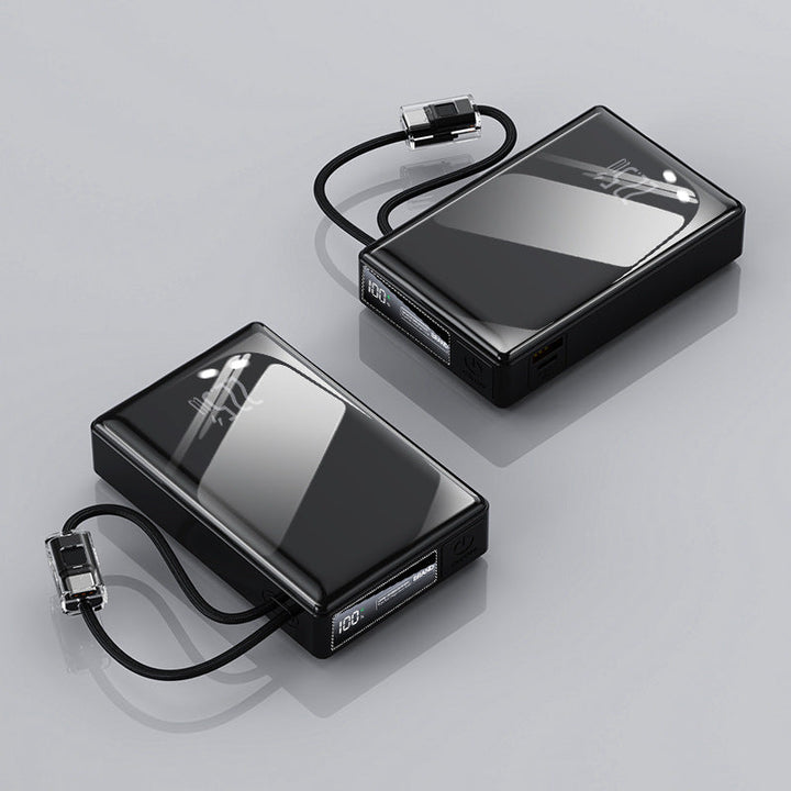 compact power bank with integrated cable and digital charging display Kalsten