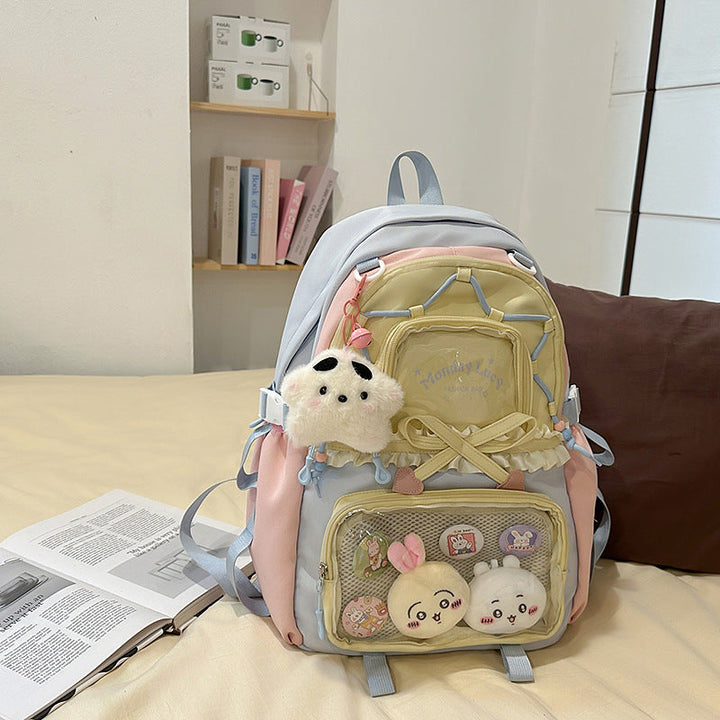 Adorable Character-Themed Multi-Pocket School Backpack