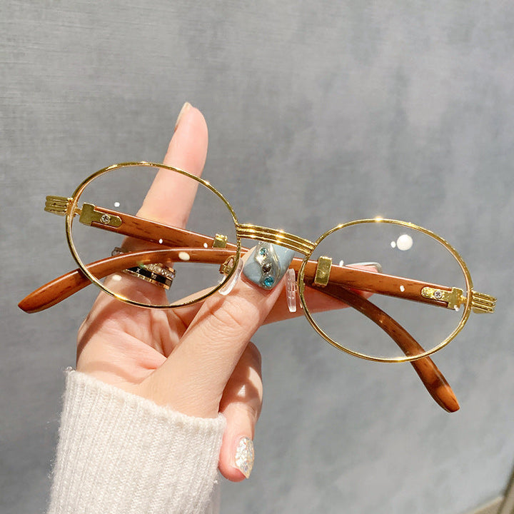 Women's Vintage-Style Sunglasses with Wooden Inner Frame Kalsten