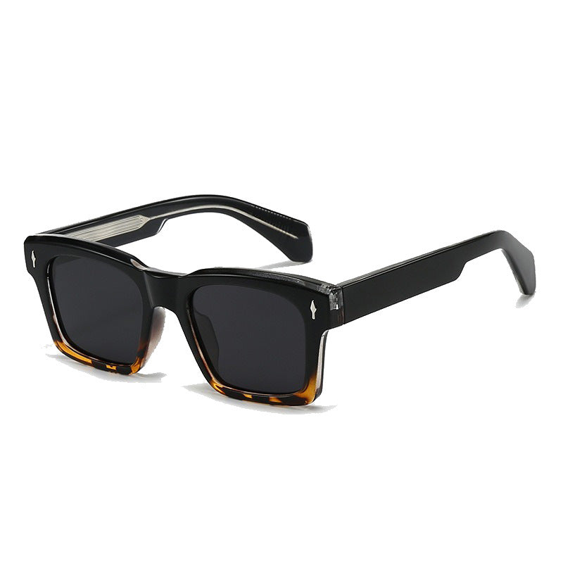 Women's Fashion Square Sunglasses with Trendy Transparent Frame Kalsten