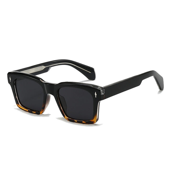 Women's Fashion Square Sunglasses with Trendy Transparent Frame Kalsten