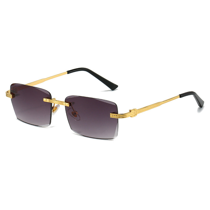 Ladies exclusive geometric sunglasses with luxury metal frame and polarized lenses Kalsten