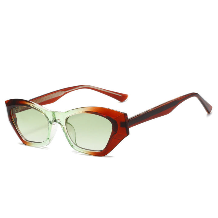 Ladies Cat-Eye Sunglasses with Modern Transparent Accents Kalsten