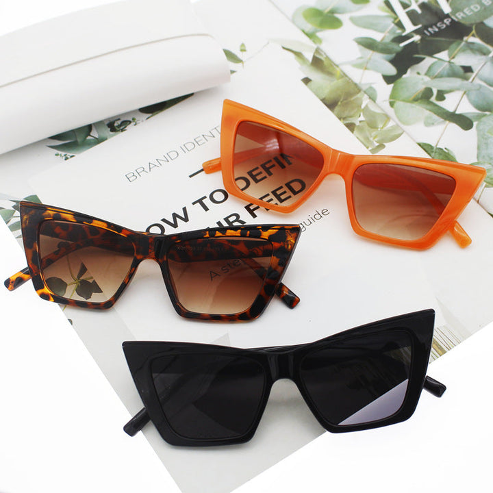 Women's Cat Eye Sunglasses with Transparent Frame and UV Protection Kalsten
