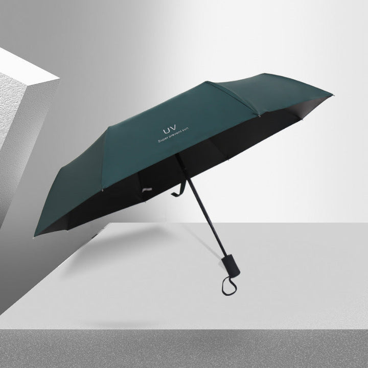 Women's Folding Umbrella with Elegant Feather Design Kalsten