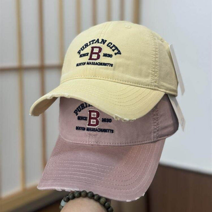 Women's Vintage Distressed Embroidered Baseball Cap Kalsten