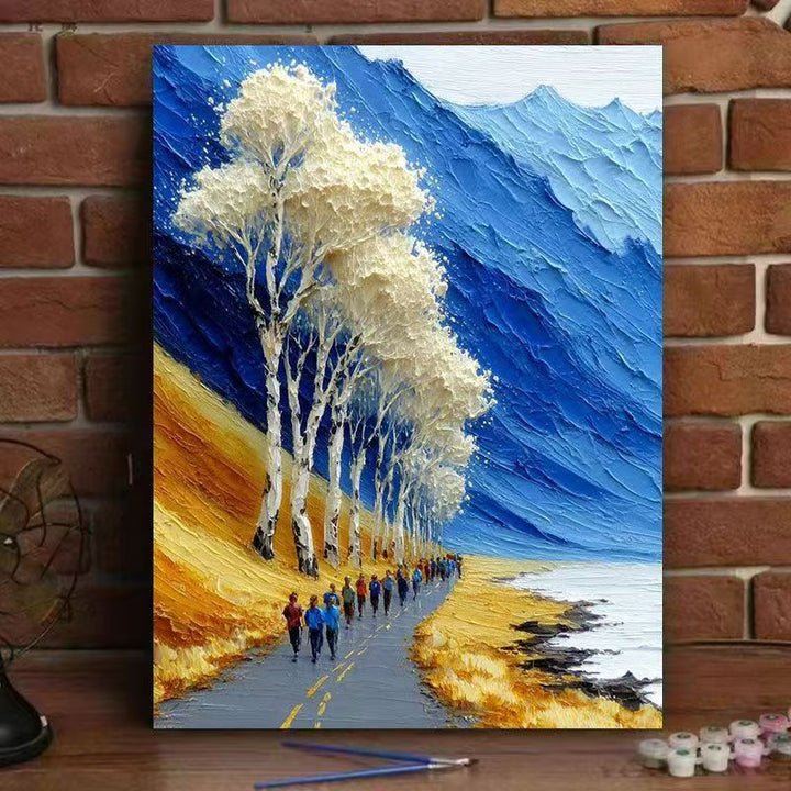 Textured Landscape Art Print Kalsten