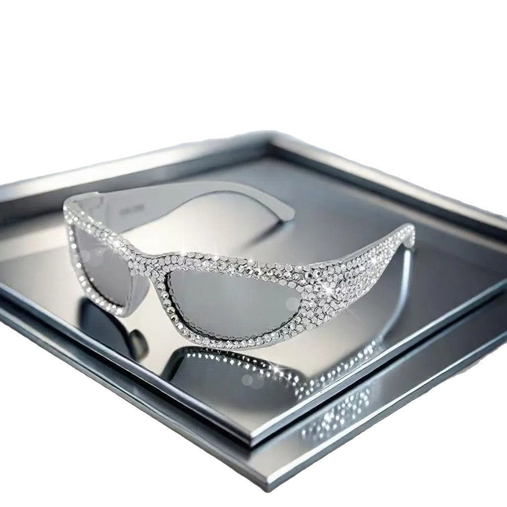 Women's Glittering Sunglasses with Sparkling Crystal Frame Kalsten