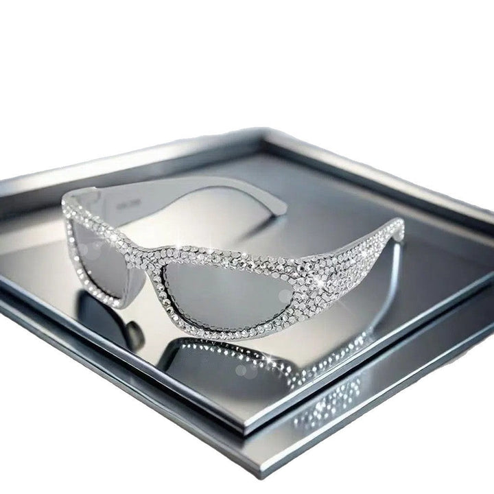 Women's Glittering Sunglasses with Sparkling Crystal Frame Kalsten