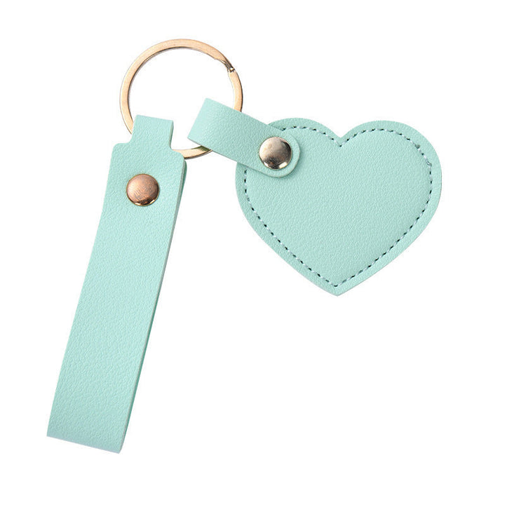 Women Keychain Kalsten  Heart Shape Made of High-Quality Artificial Leather