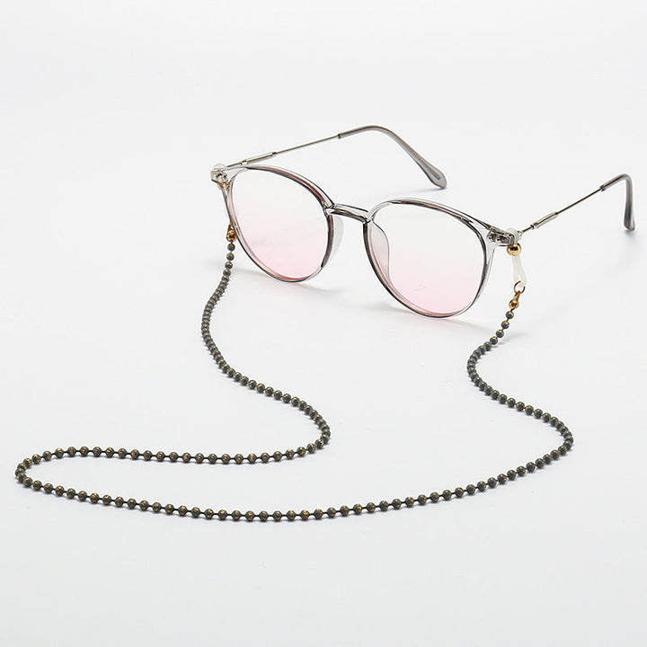 Fashionable Cat-Eye Glasses with Beaded Chain Kalsten