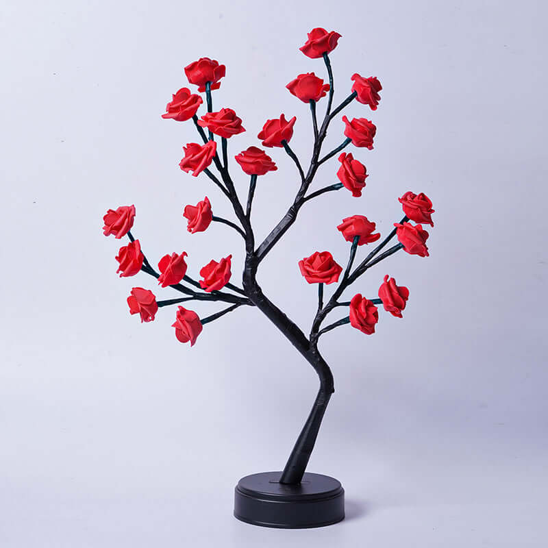 Table Lamp Flower Tree Rose Lamps Fairy Desk Night Lights USB Operated Gifts For Wedding Valentine Christmas Decoration | Kalsten