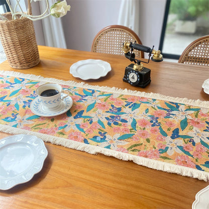 Artistic Floral Table Runner