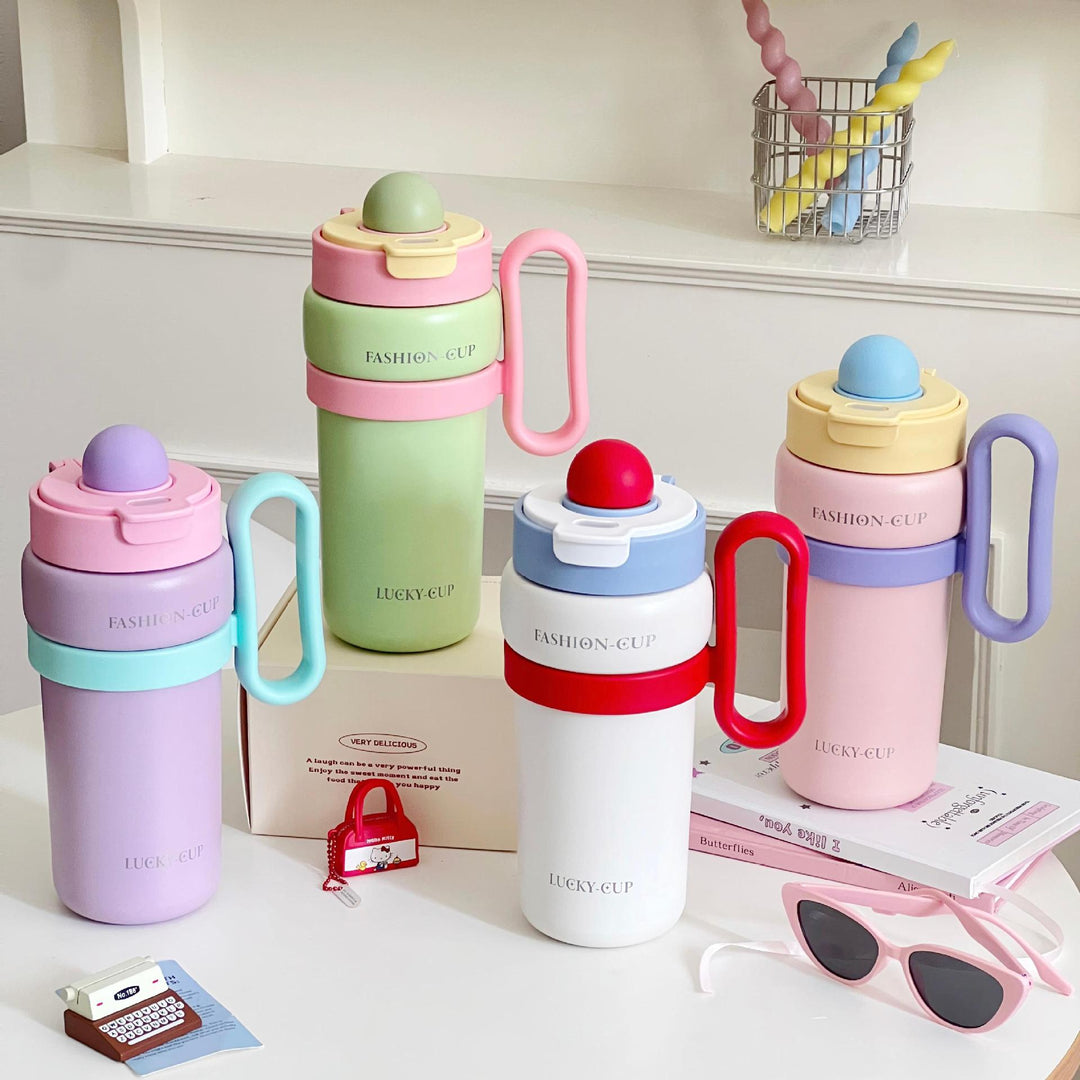 Ladies Multifunctional Insulated Bottle with Unique Lid Kalsten